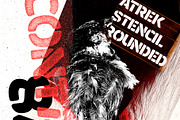 Atrek Stencil - Sharp & Rounded, a Sans Serif Font by Stypeface (Thumbnail 4 of 5)