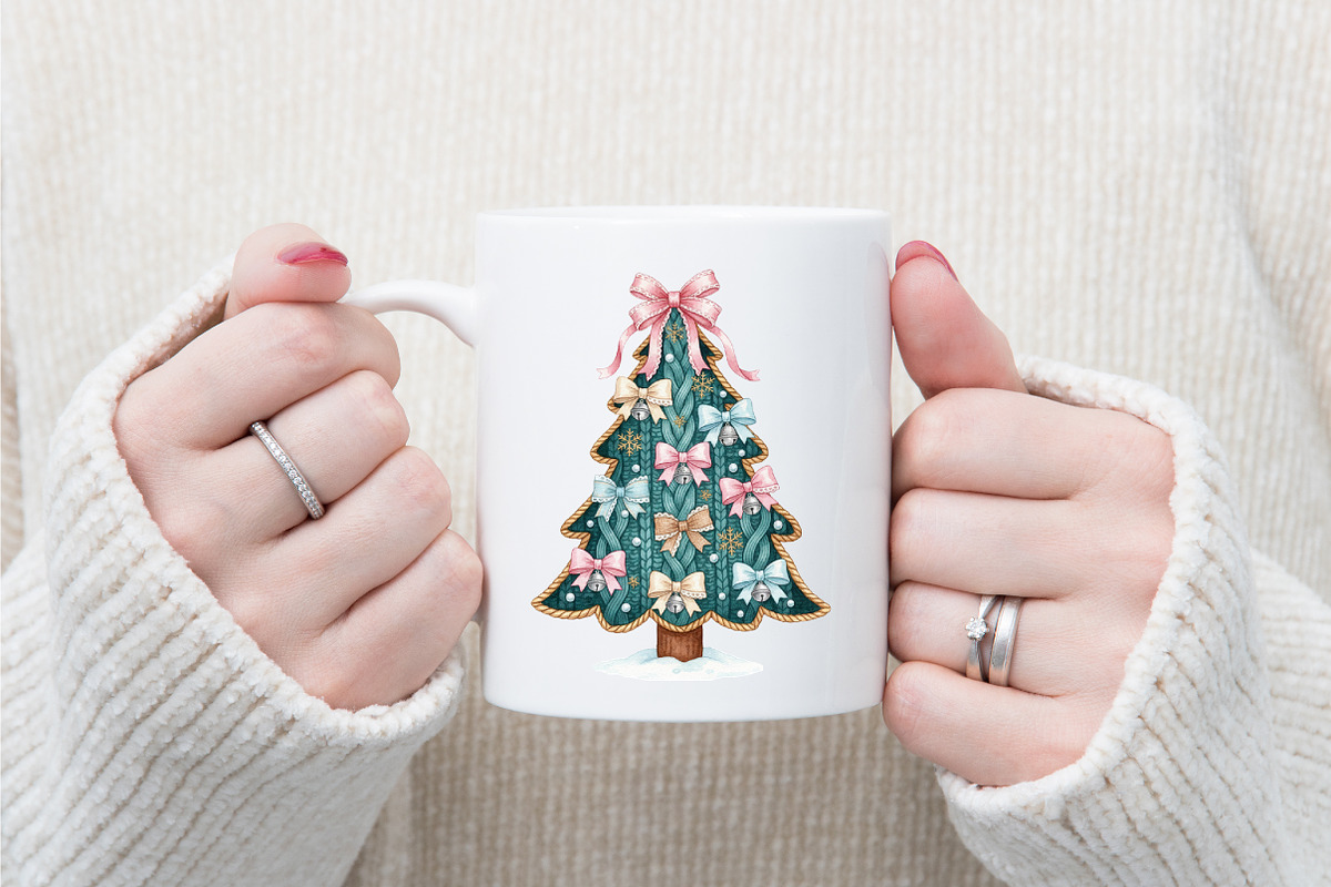 Coquette Crochet Yarn Christmas Tree, an Illustration by designcity5 (Photo 5 of 8)