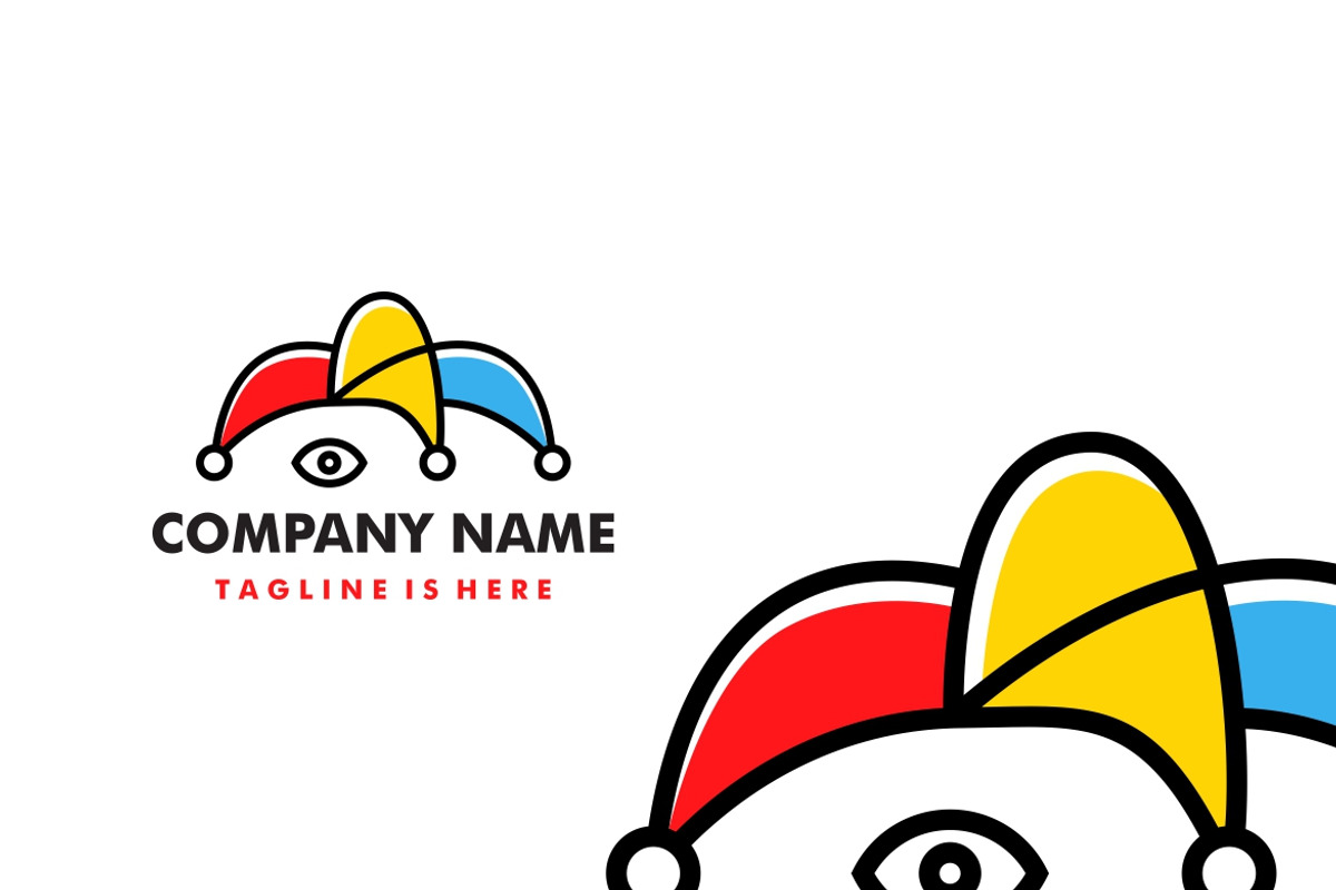 jester hat logo, a Branding & Logo Template by VSTRD TYPEWORKS