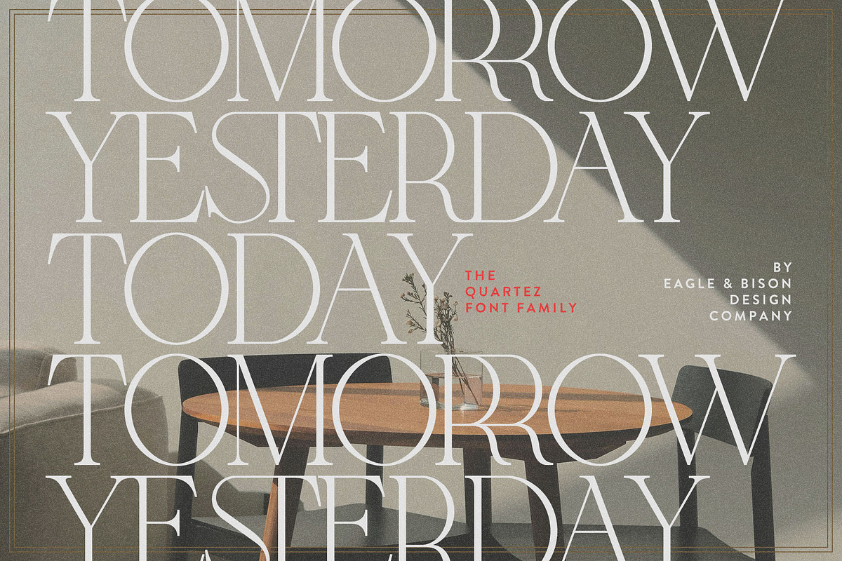 Quartez - A Redesigned Font Family, a Serif Font by Eagle & Bison Design Co. (Photo 4 of 6)