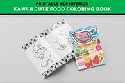 KDP Cute Kawaii Food Coloring Book, a Food Illustration by PublishingHelper (Thumbnail 3 of 4)