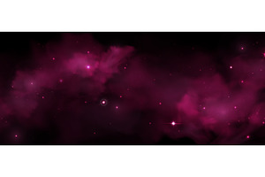 Cosmic pink nebula with smoke and, a Texture Illustration by art PVP - market