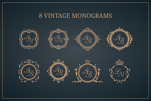 Vintage Design Elements &monograms