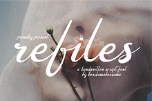 Refiles Handwritten Font