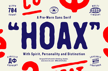 Hoax – A pre-worn typeface