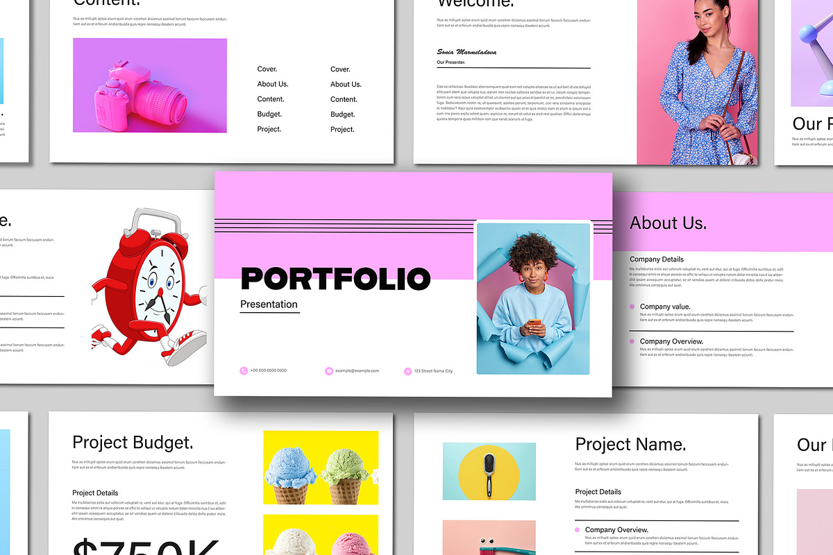 Portfolio Presentation Layout, a Presentation Template by Mighty-Slide (Photo 1 of 5)