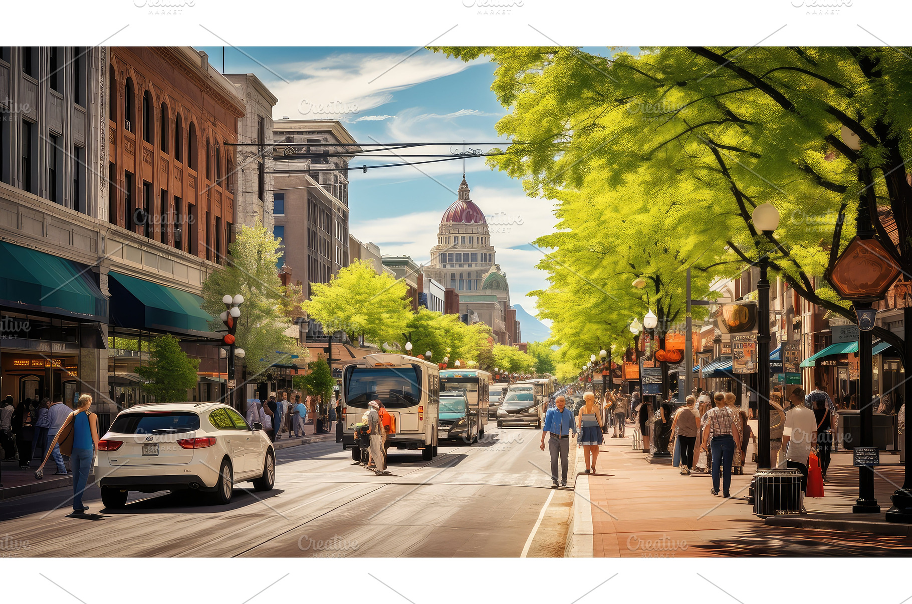 urban salt lake city street ai, an Architecture Photo by pikepicture