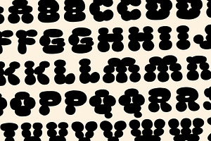 Puffie - Unique Bubble Font