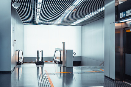 Modern Metro and Airport Passageway, an Architecture Photo by SkyNext