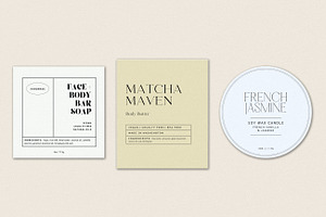 Minimalist Label Templates