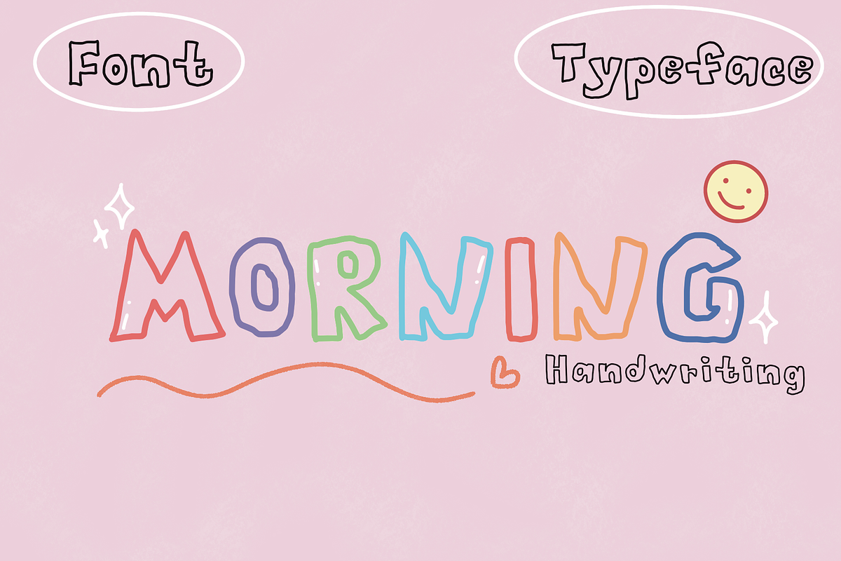 Morning handwriting font, a Handwritten Font by JJuta (Photo 1 of 6)