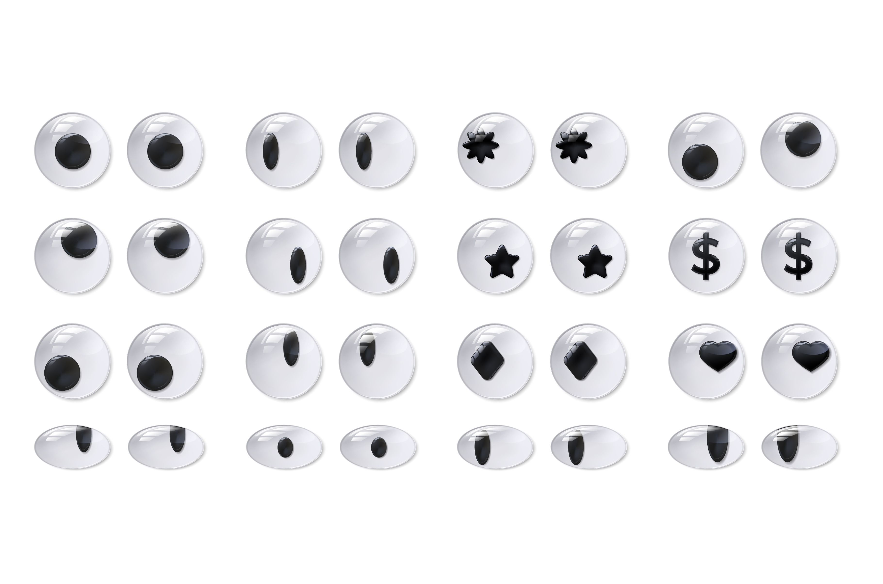 Googly eyes. Plastic eye, self, an Object Graphic by winwin.art