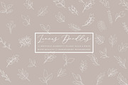 Foliage Doodles - Black, White, Gold, an Object Graphic by OM Creativ (Thumbnail 2 of 8)