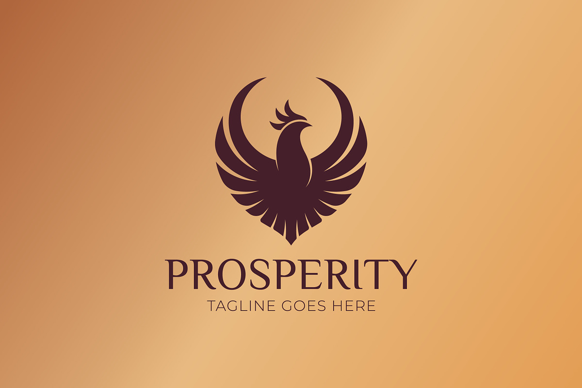 Phoenix Elegant Logo Prosperity Gold, a Branding & Logo Template by Signatoro (Photo 3 of 3)