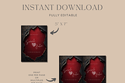 Red Torn Paper Wedding Invitation, an Invitation Template by InvitingStorys (Thumbnail 10 of 12)