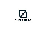 Super hero logo, a Branding & Logo Template by gagego (Thumbnail 1 of 2)
