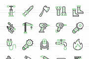 50 Tools Green & Black Icons, an Icon by IconBunny (Thumbnail 2 of 2)