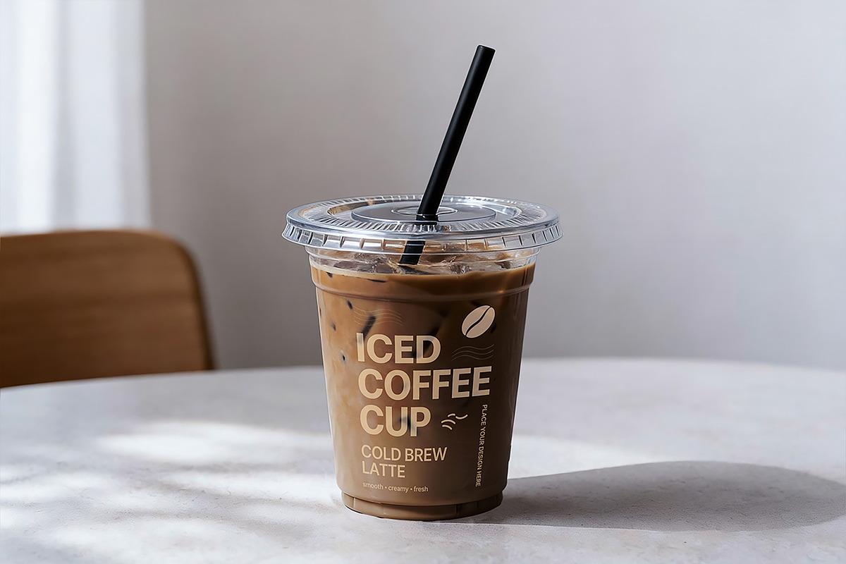 Iced Coffee Cup Mockup, a Cups & Container Mockup by Pitchlook.Studio (Photo 2 of 4)