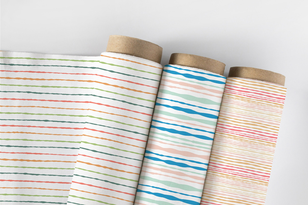 Lines & Stripes Vintage Patterns, a Background Graphic by Kristina Chistiakova (Photo 7 of 8)