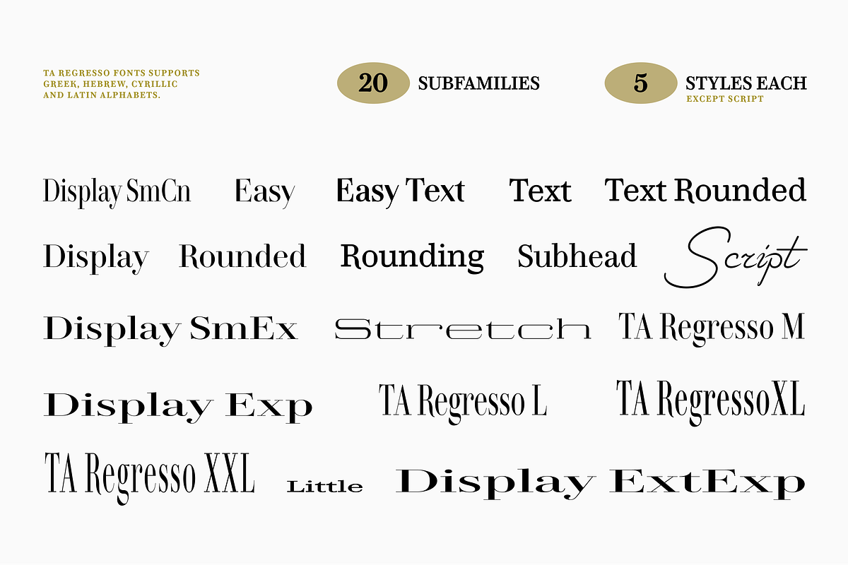 TA Regresso Stretch, a Serif Font by TAFT Foundry (Photo 3 of 3)