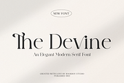 The Devine - Modern Stylish, a Serif Font by RockboyStd (Thumbnail 1 of 12)