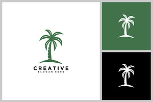 Tropical Palm Tree Icon, a Branding & Logo Template by quadrazo