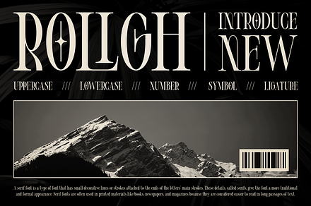 Roligh - Classic Serif Typeface, a Serif Font by MaikoHatta