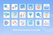 SEO & Marketing Icons Set - Flat, an Icon by Kmg Design (Thumbnail 3 of 3)