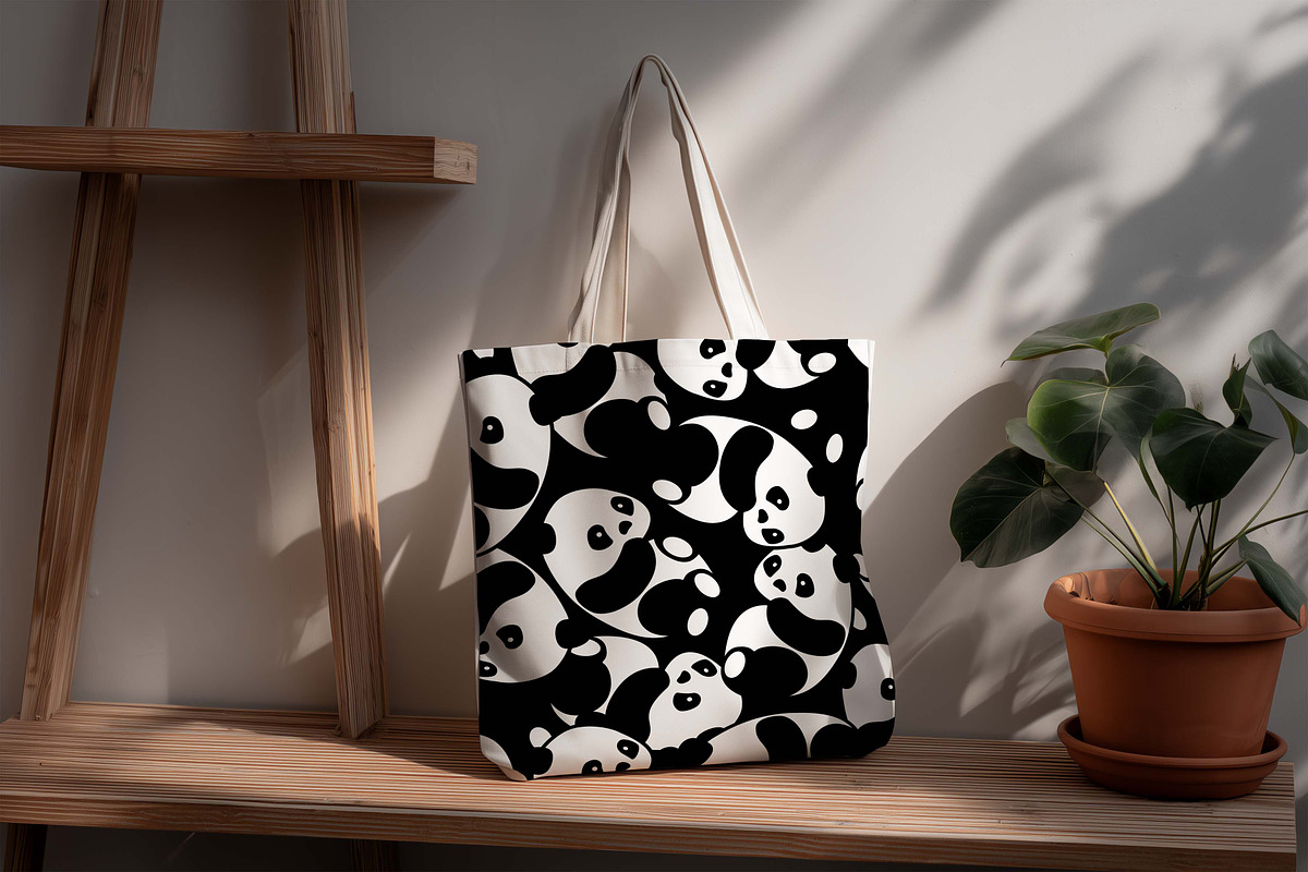 Seamless Pattern Cute Pandas, a Pattern Graphic by Viktorijareut (Photo 2 of 5)