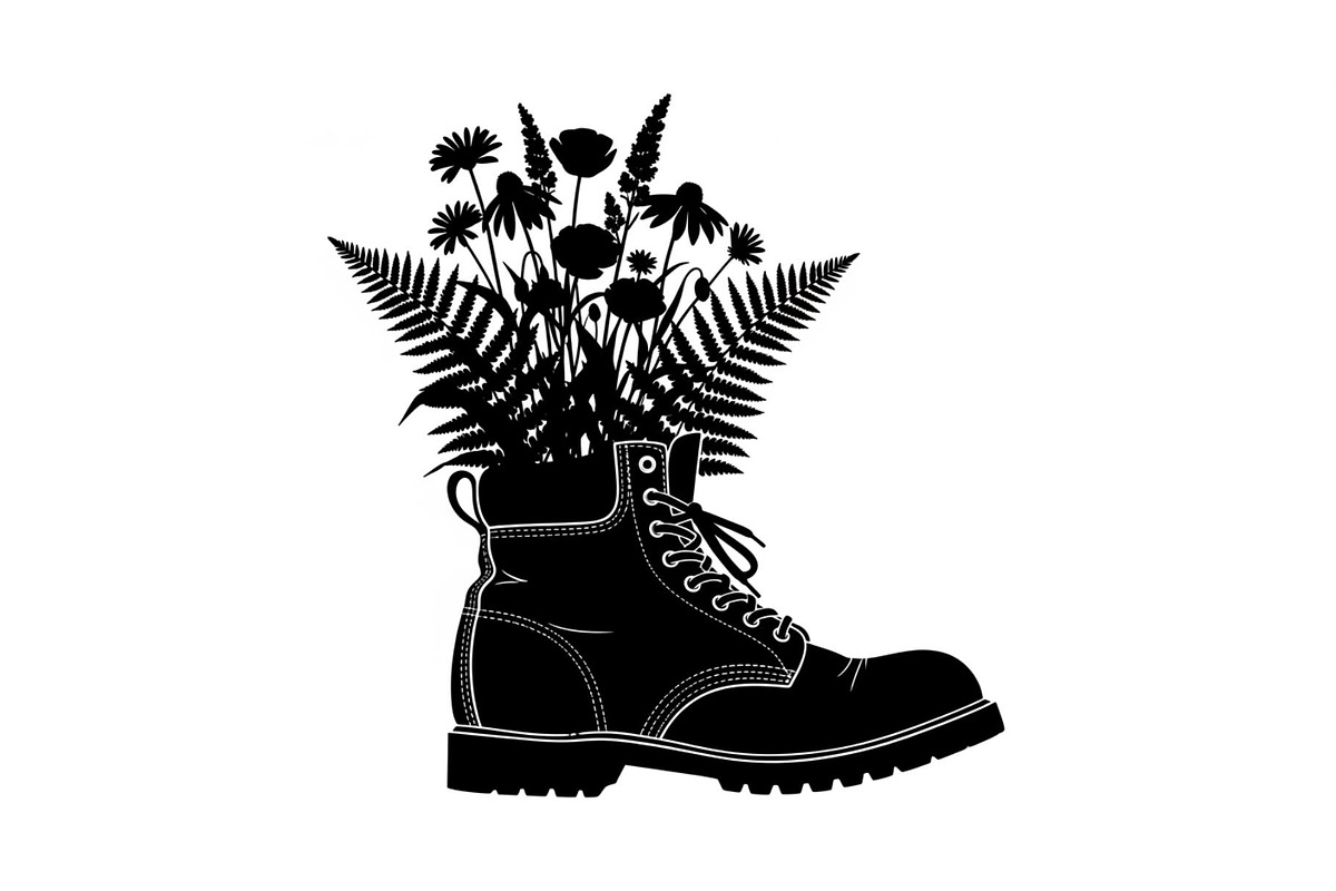 Floral Boot Silhouette Bundle, an Illustration by Gaye Art (Photo 8 of 31)