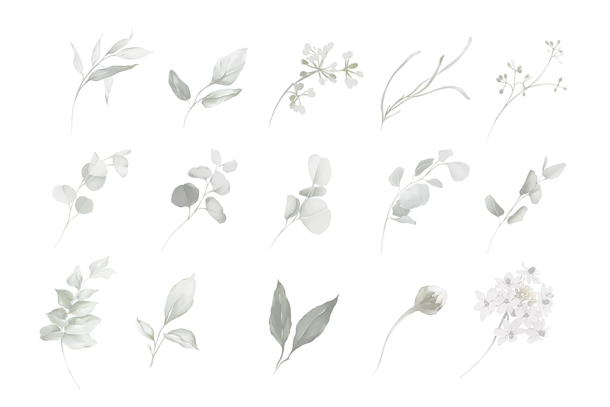 4-in-1 Watercolor Floral Bundle 02, an Illustration by Karma (Photo 17 of 34)
