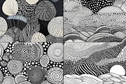 20 Seamless Zentangle Zen Patterns, a Pattern Graphic by Nordic Design (Thumbnail 9 of 9)