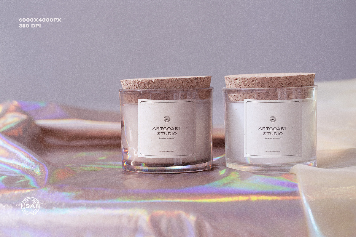 Candle Label Mockup, a Packaging Mockup by Artcoast Studio (Photo 4 of 6)