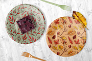 Autumn Garden 10 watercolor patterns, a Pattern Graphic by Ekaterina Goncharova (Thumbnail 4 of 5)