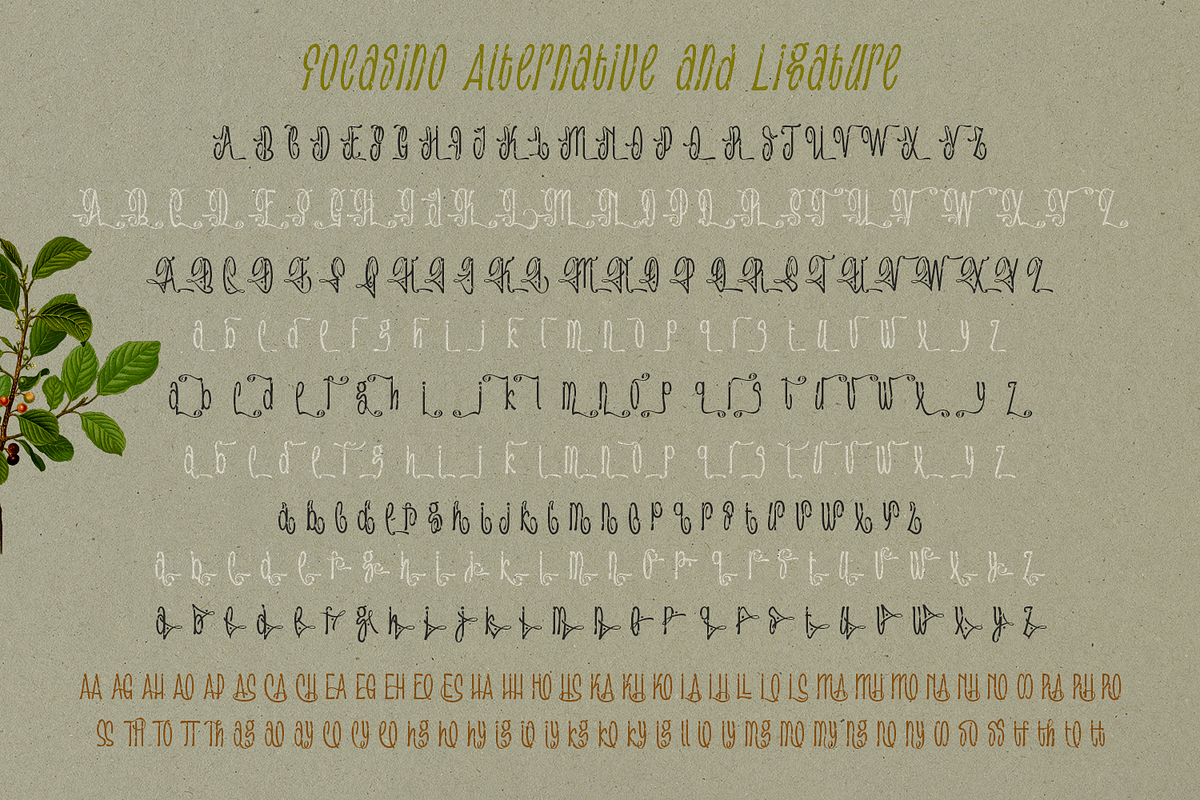 Focasino - Handwritten Font, a Handwritten Font by TypeClassHeroes (Photo 8 of 10)