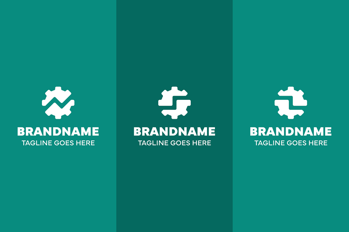 Letter N S Z Gear Cog Logo Set, a Branding & Logo Template by Pray Art Design Studio (Photo 2 of 2)