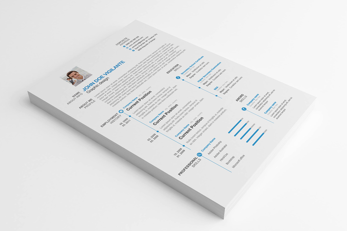 Resume Templates, a Resume Template by Themefisher (Photo 2 of 3)