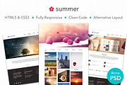 Summer—Creative Portfolio HTML Theme, a HTML Template by SUI Themes (Thumbnail 1 of 8)