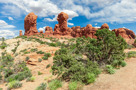 Balanced Rock Trail in Arches NP, a Nature Photo by Andriana Syvanych
