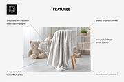 Nursery Interior Blanket Mockup PSD, a Household Mockup by 1001 mockups (Thumbnail 2 of 7)
