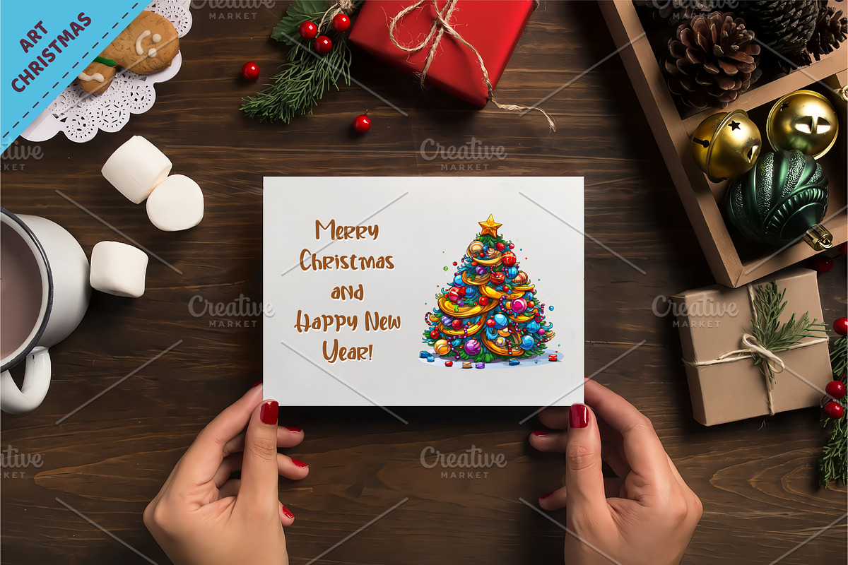 Christmas Tree Stickers. PNG,Clipart, an Object Illustration by KENO Mascots (Photo 3 of 3)