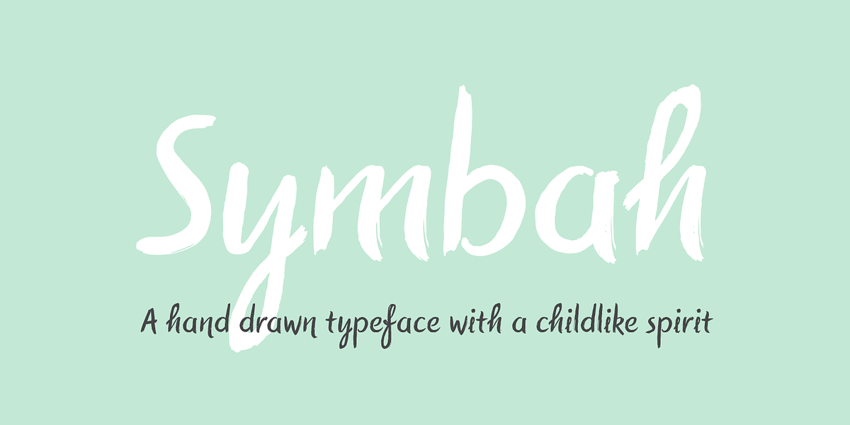 Symbah, a Script Font by Hashtag Type (Photo 1 of 8)