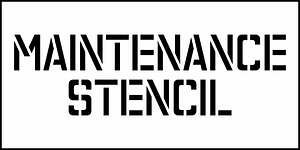 Maintenance Stencil JNL