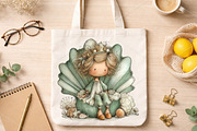 Whimsical Summer Girls Clipart PNG, an Illustration by Canvas Craft (Thumbnail 5 of 7)