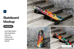 Skateboard Mockup, a Product Mockup by SLAB! Design