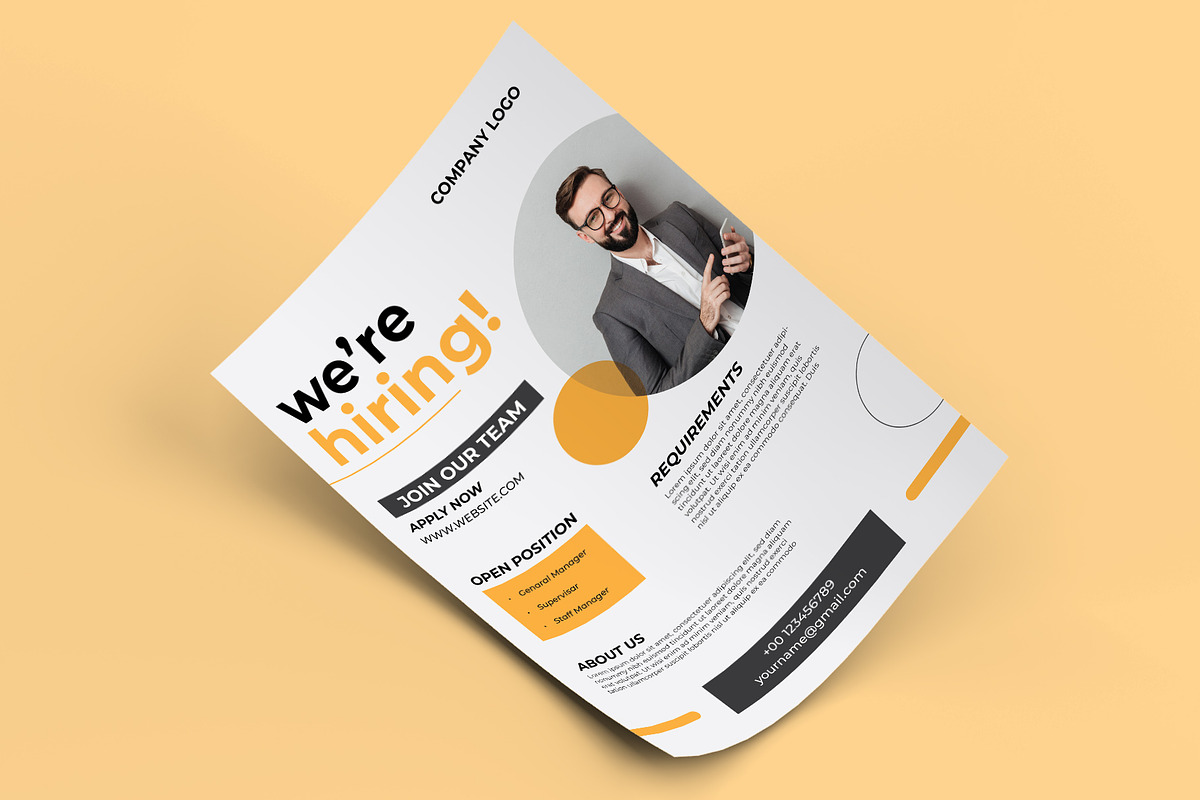 We Are Hiring Flyer Template, a Flyer Template by Sharifull11 (Photo 3 of 3)