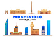 Montevideo Uruguay vector skyline, a Work Illustration by Sky and glass (Thumbnail 3 of 6)
