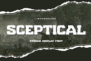SCEPTICAL - Strong Display Font, a Font by Gassstype (Thumbnail 1 of 8)