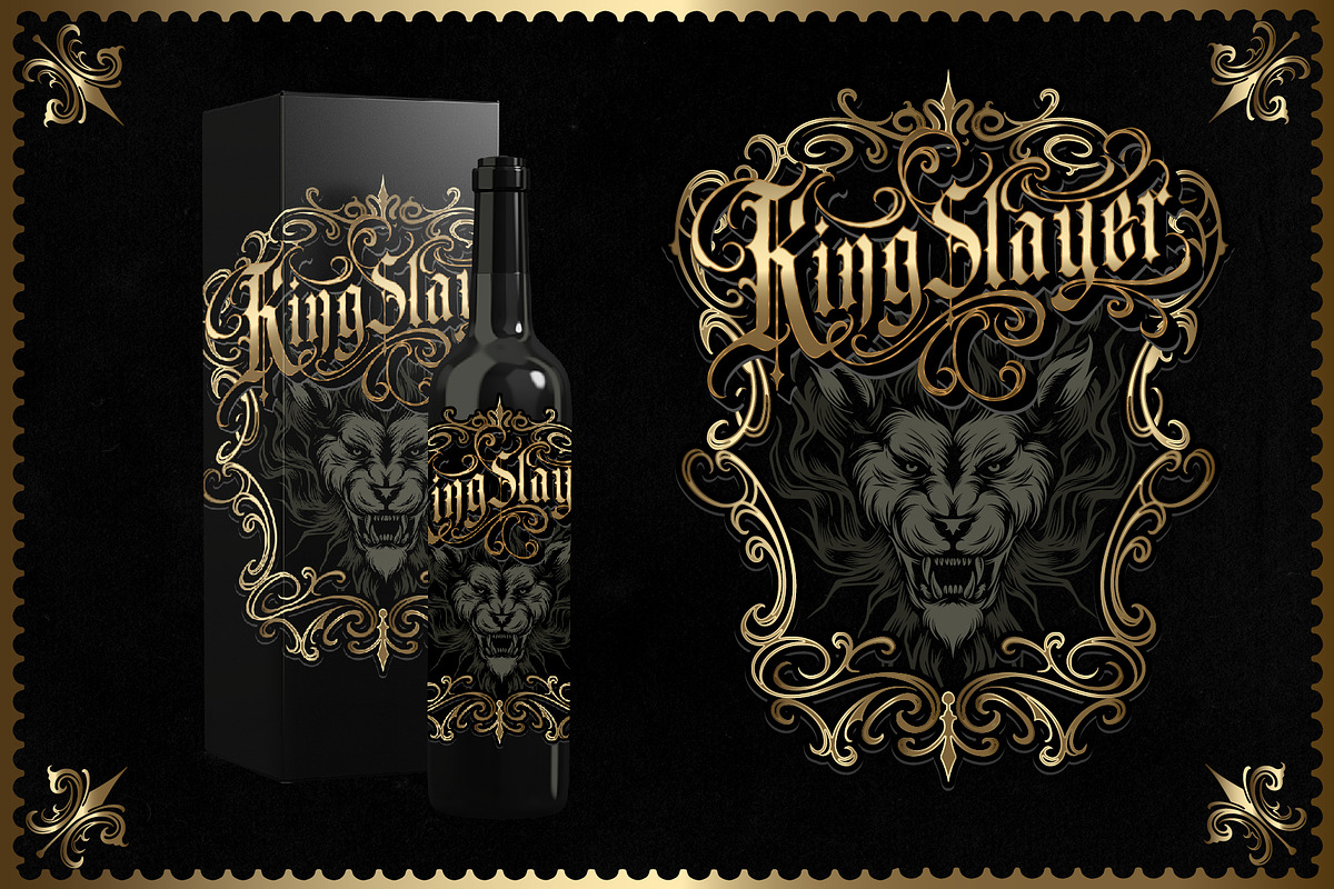 Gematype Blackletter + Ornament font, a Blackletter Font by dansdesign (Photo 2 of 7)