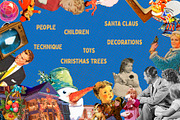 RETRO CHRISTMAS COLLAGE CREATOR FREE, an Object Graphic by Alexiva (Thumbnail 5 of 5)